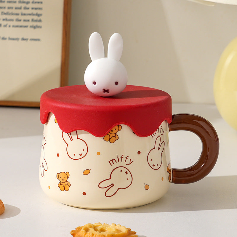 Miffy Sweet Melt Ceramic Mug with 3D Lid