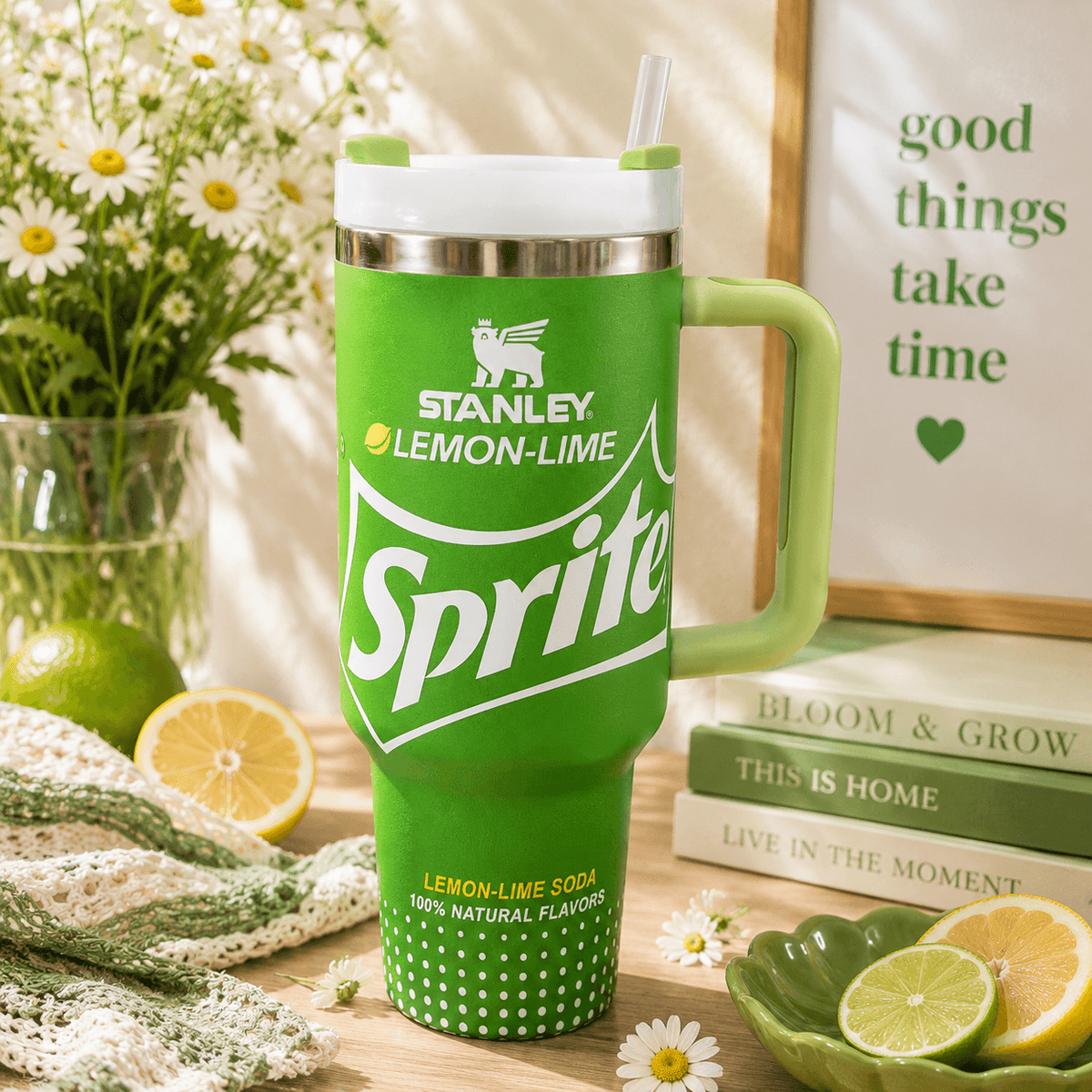 Stanley Sprite Lemon-Lime 40oz Insulated Tumbler