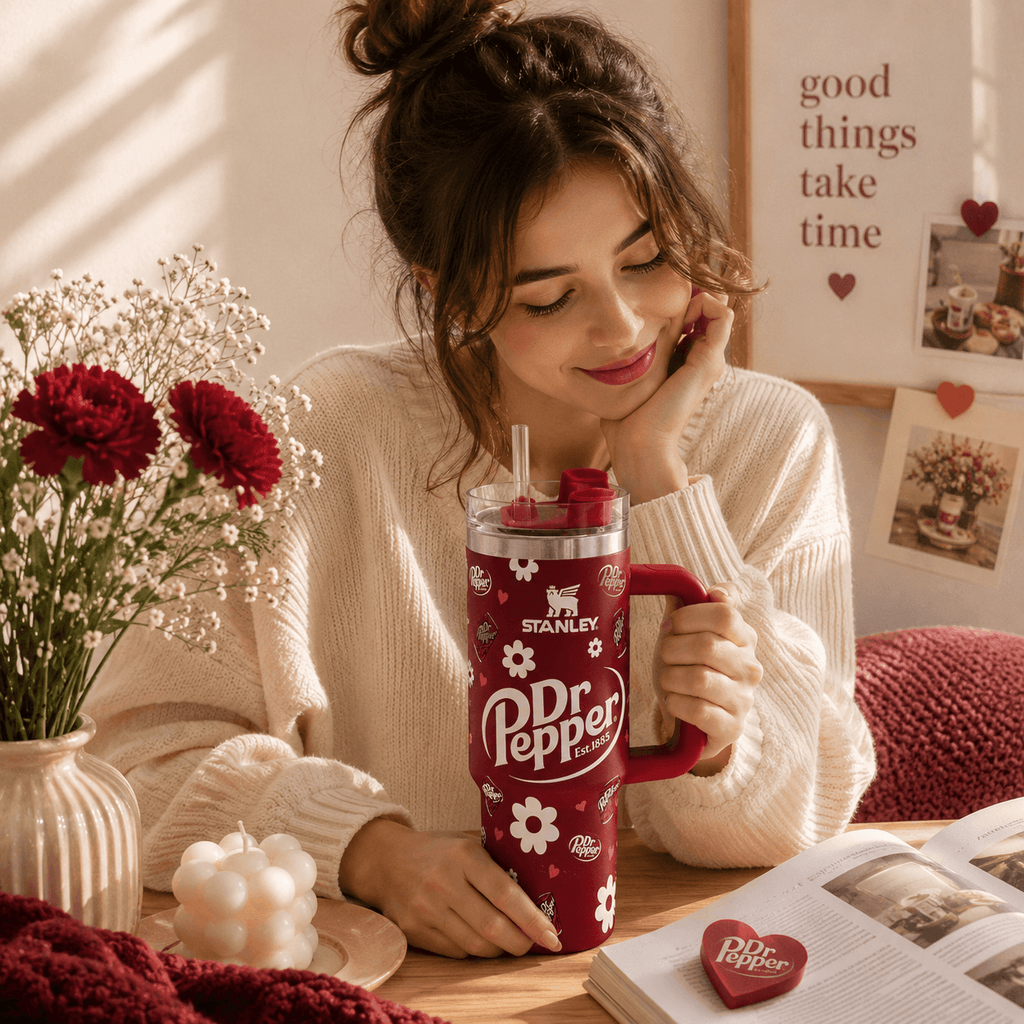 Stanley Dr Pepper 40oz Insulated Tumbler with Handle