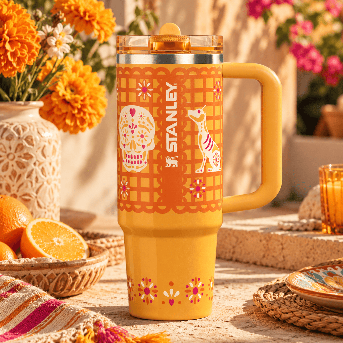 Sugar Skull Fiesta Tumbler
